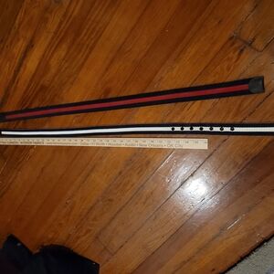 Two Mens Medium-sized Braided/Woven belts Like New